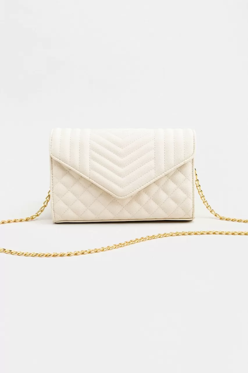 Francesca's Eva Quilted Crossbody