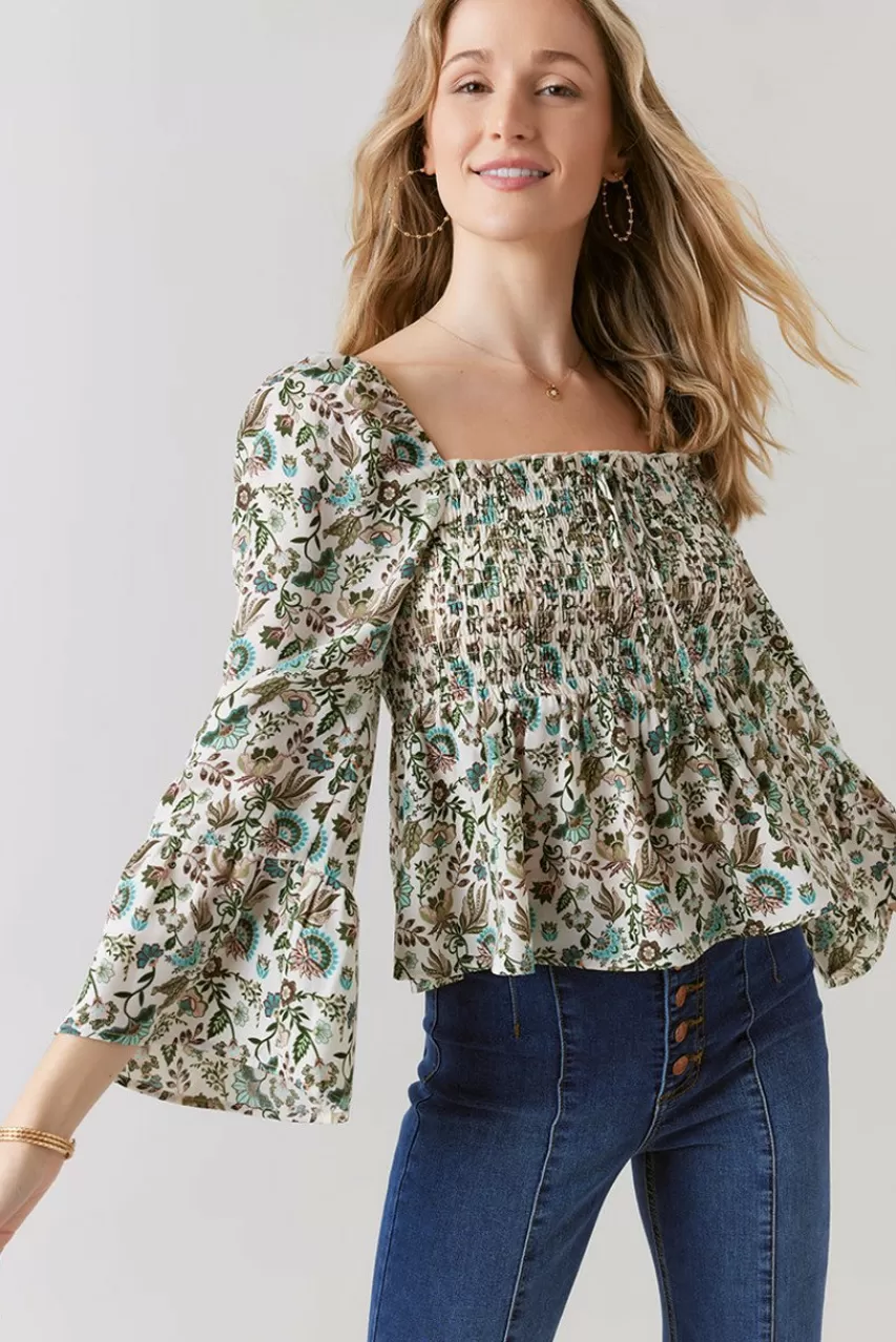 Francesca's Evangelina Paisley Blouse