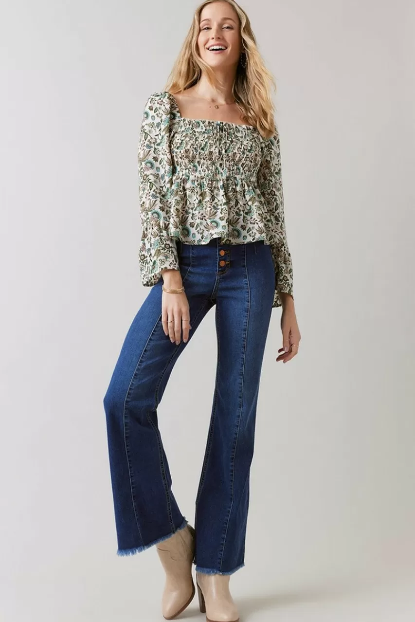 Francesca's Evangelina Paisley Blouse