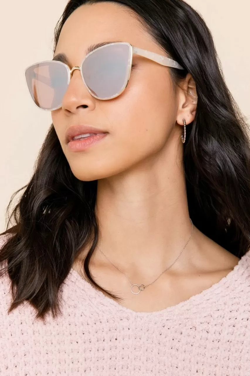 Francesca's Evelyn Classic Cat Eye Sunglasses