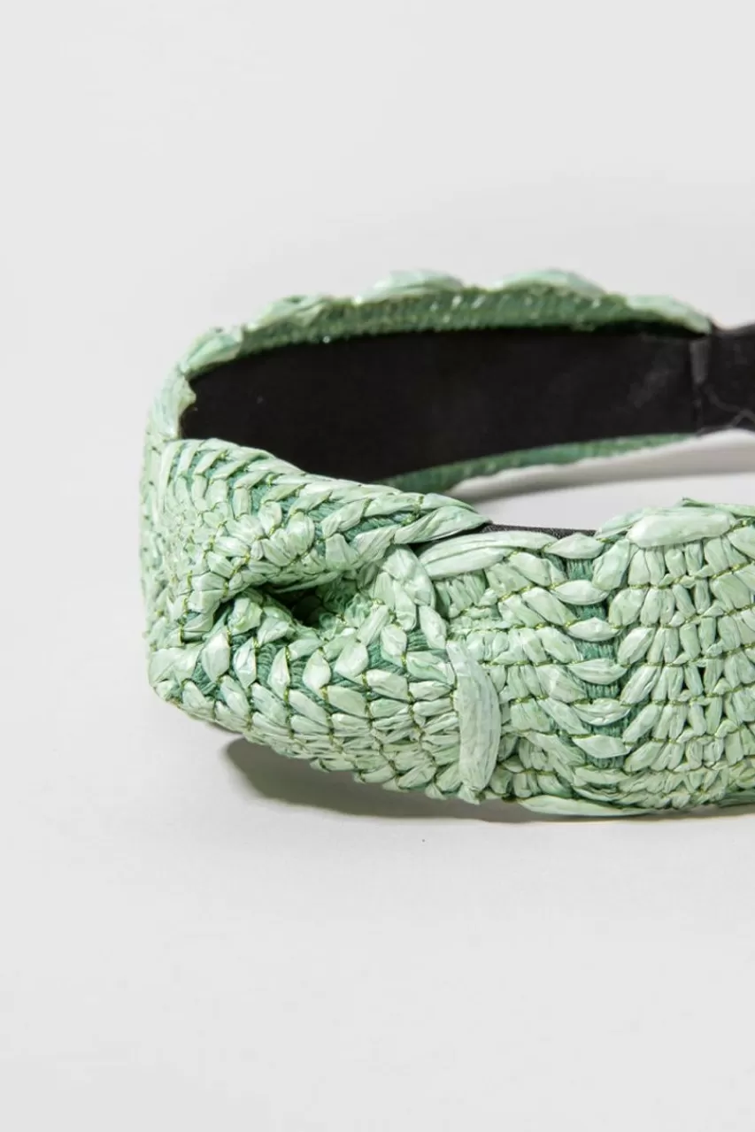 Francesca's Evie Solid Raffia Headband