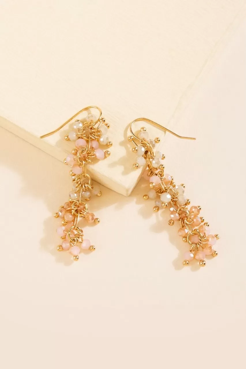 Francesca's Eydie Beaded Linear Drop Earrings