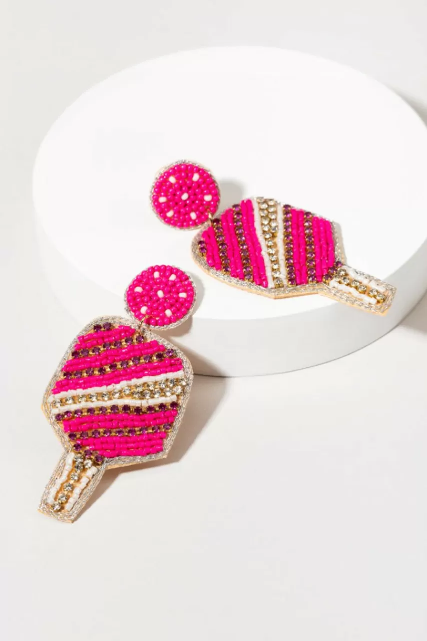 Francesca's Felicia Seedbead Paddle Earrings