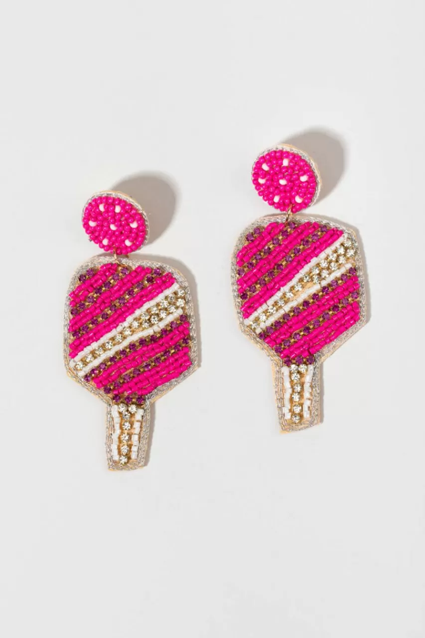 Francesca's Felicia Seedbead Paddle Earrings