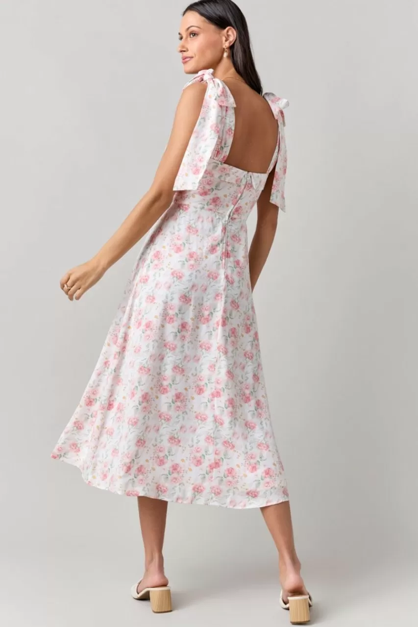 Francesca's Ginnie Floral Strap Dress