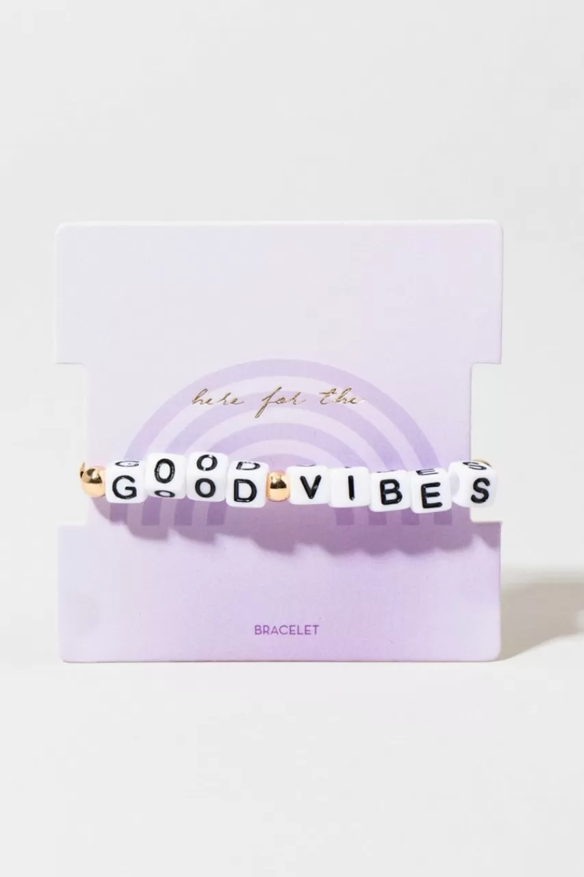 Francesca's Good Vibes Bracelet