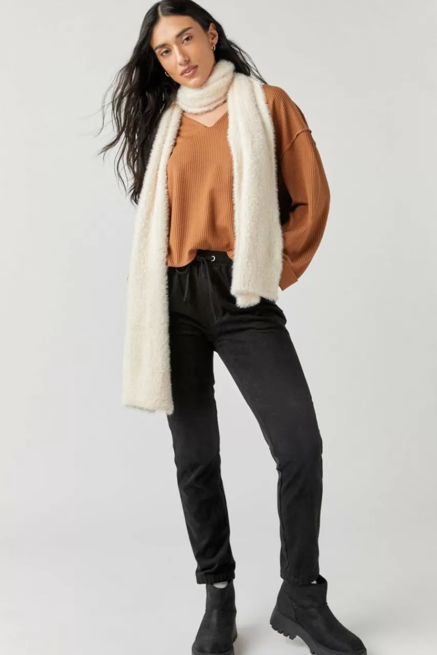 Francesca's Gwen Slouchy Rib Knit Top