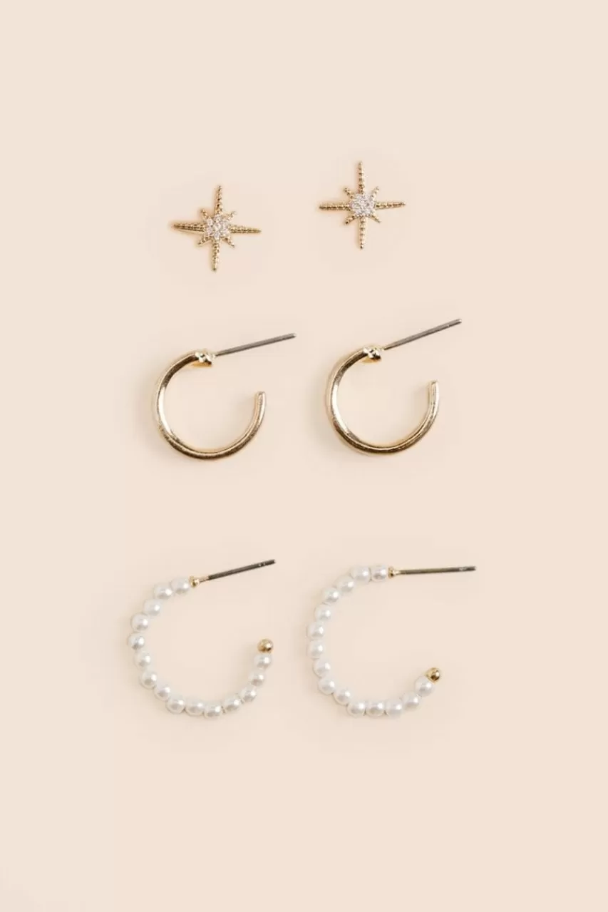 Francesca's Hailey Starburst Stud Set