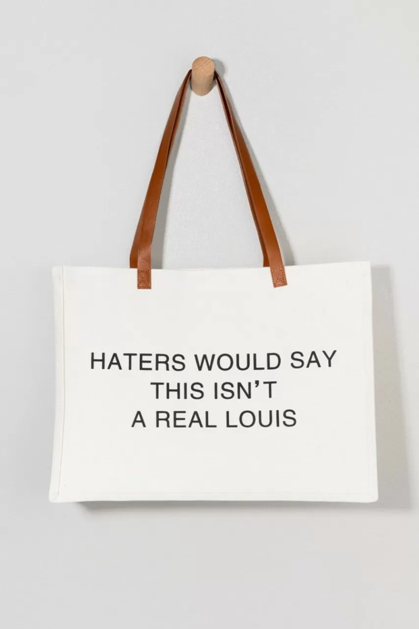 Francesca's Haters Would Say Canvas Tote Bag