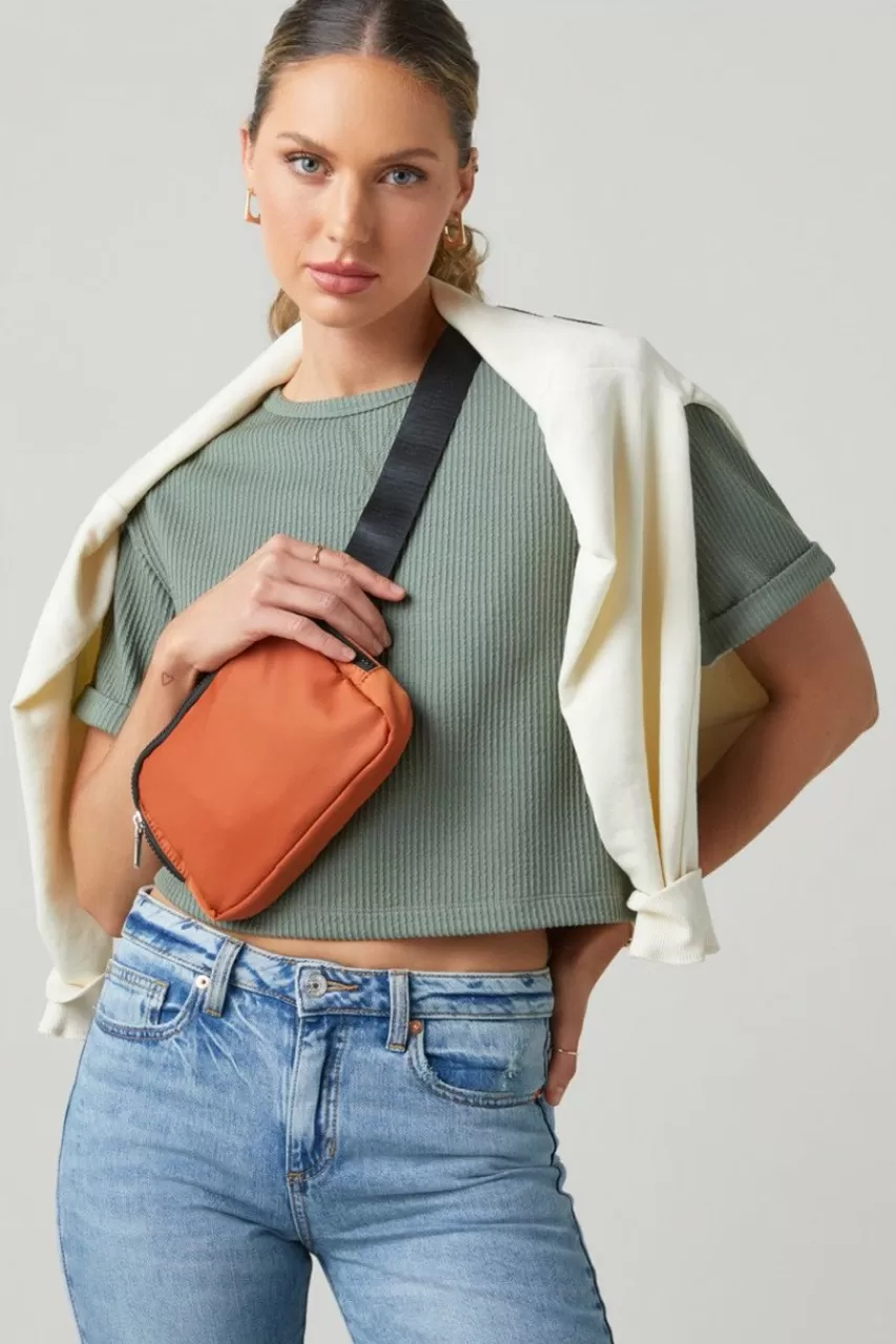 Francesca's Hayley Nylon Belt Bag