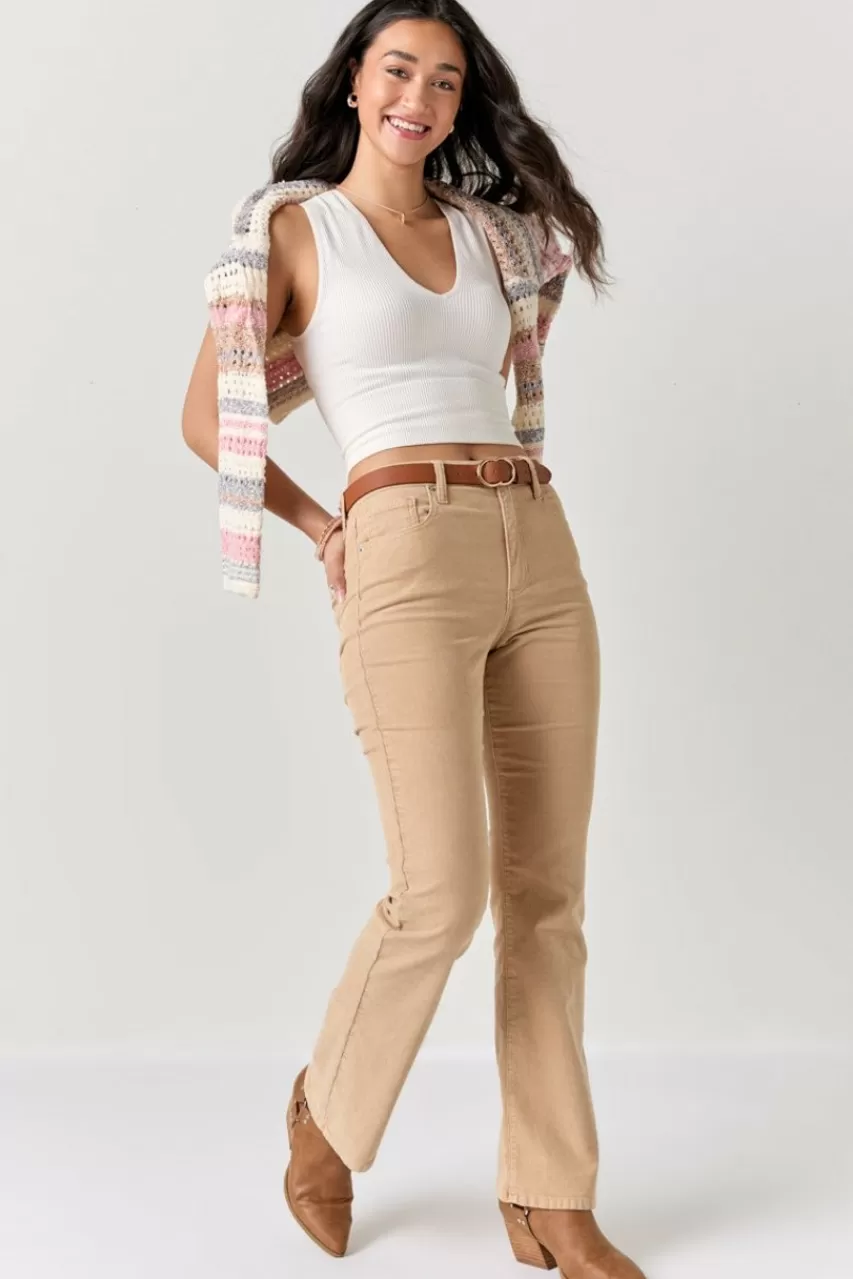 Francesca's Helen Kick Crop Jeans