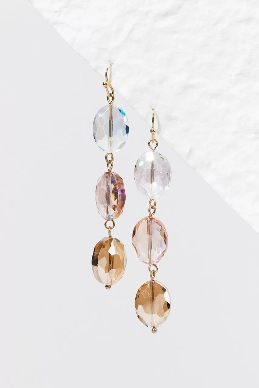 Francesca's Ida Crystal Drop Earrings