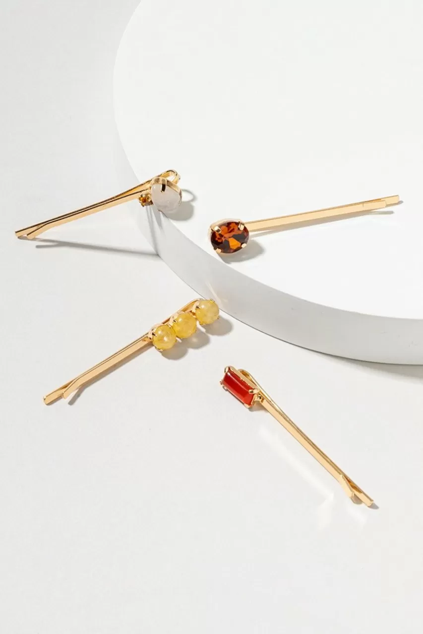 Francesca's Irene Gemstone Bobby Pins