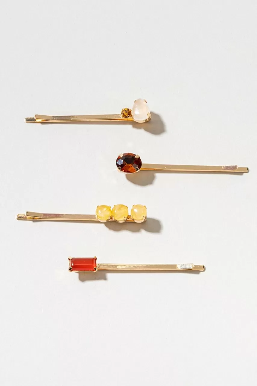 Francesca's Irene Gemstone Bobby Pins