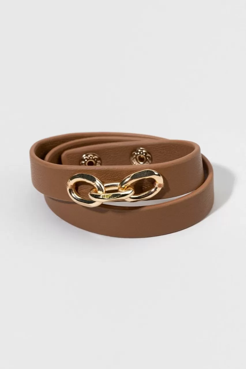 Francesca's Iris Leather Wrap Bracelet