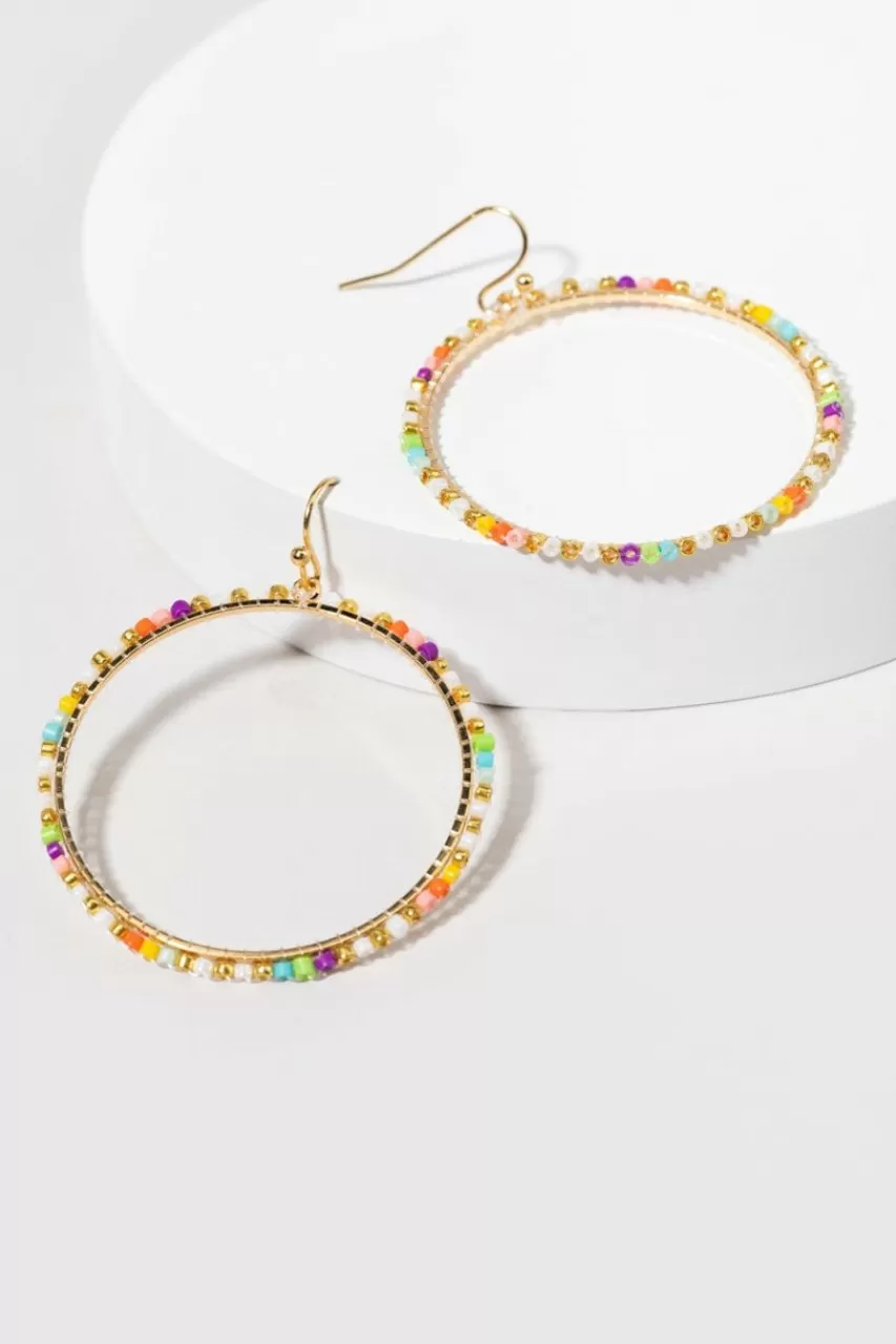 Francesca's Iris Seedbead Drop Earrings