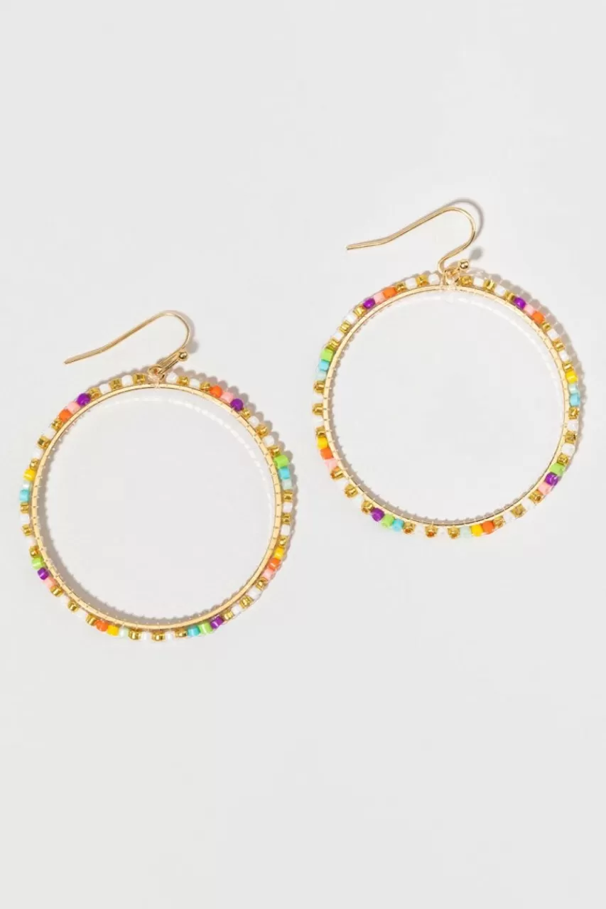 Francesca's Iris Seedbead Drop Earrings