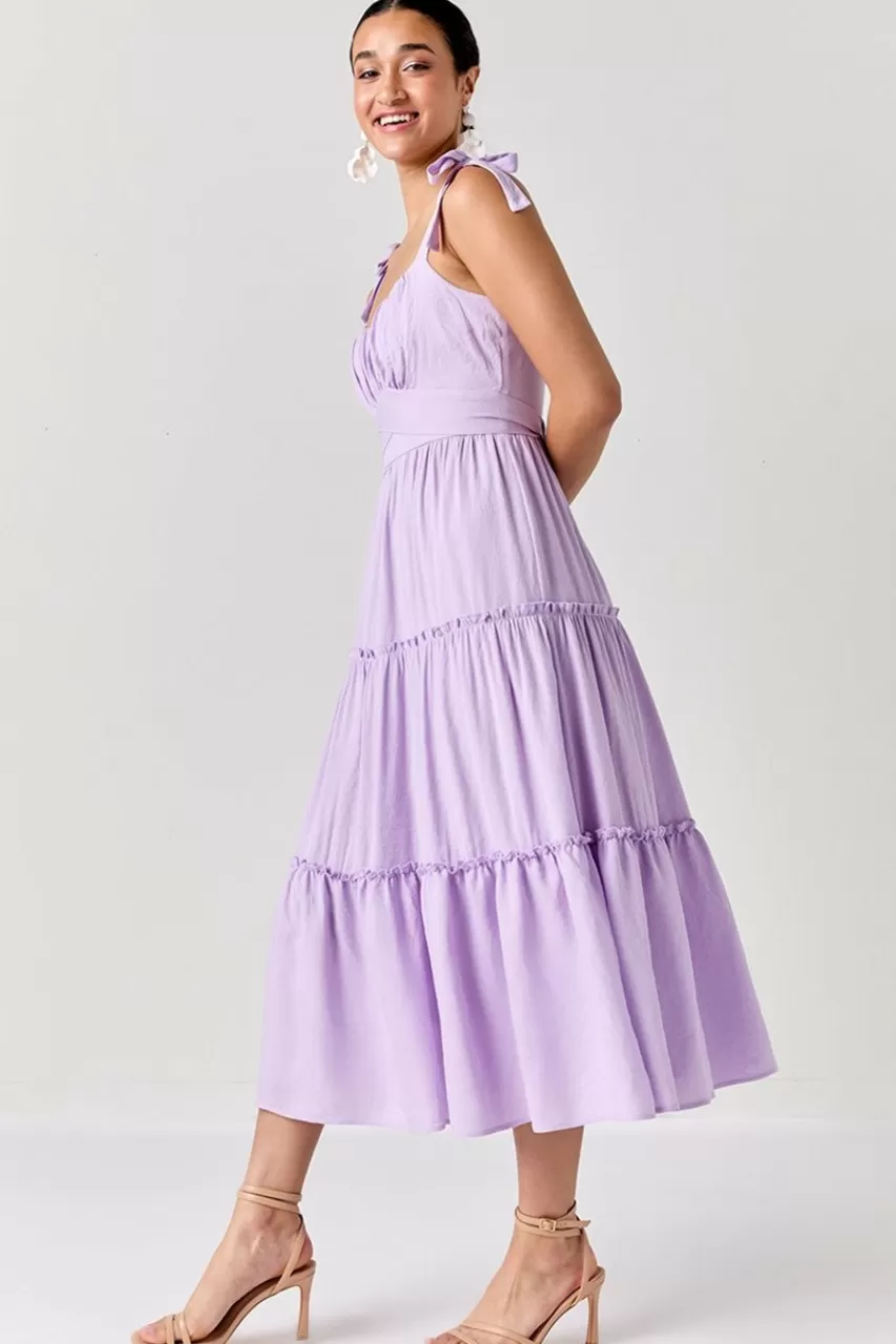 Francesca's Isabel Tie Strap Emma Maxi Dress