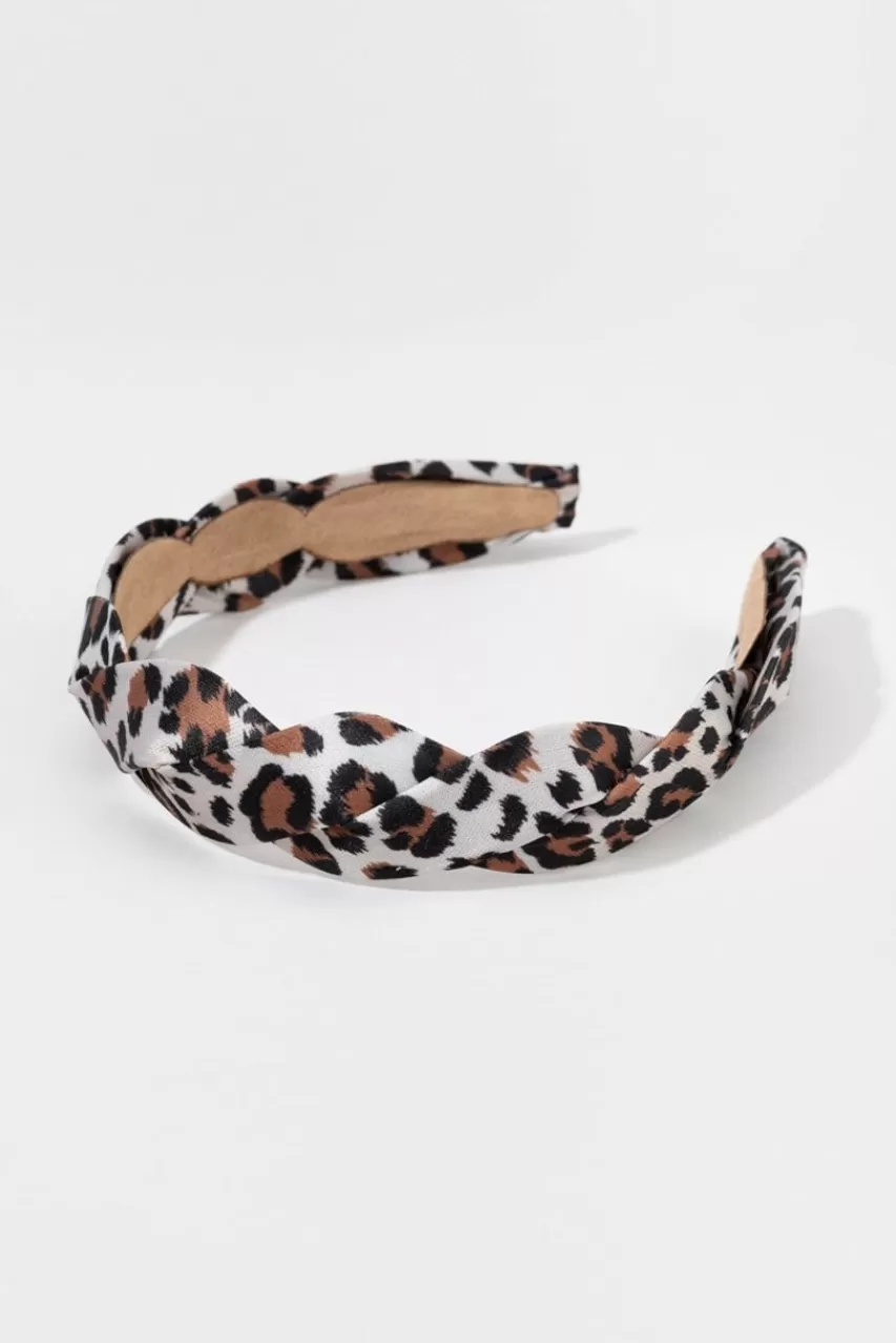 Francesca's Isabelle Braided Leopard Headband