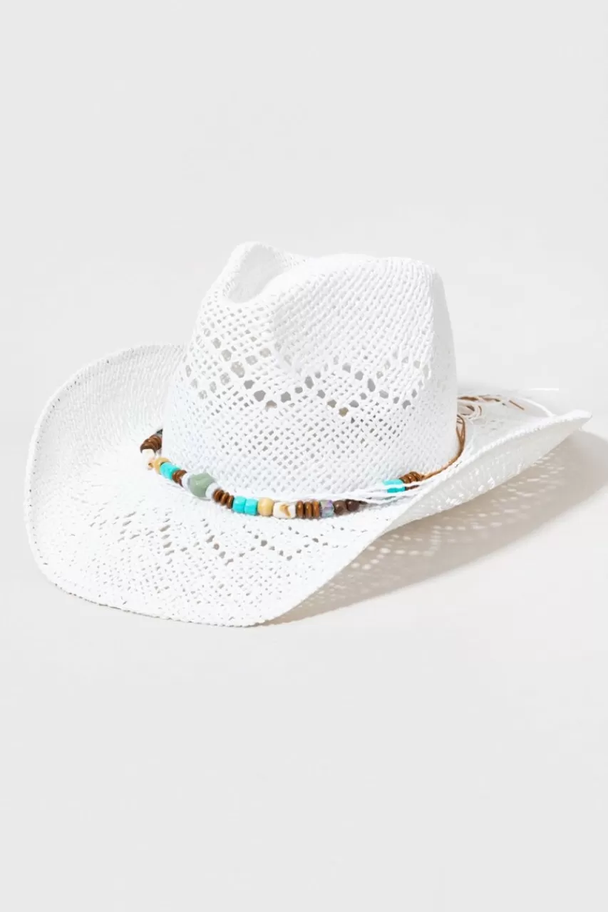 Francesca's Isabelle Seashell Cowboy Hat