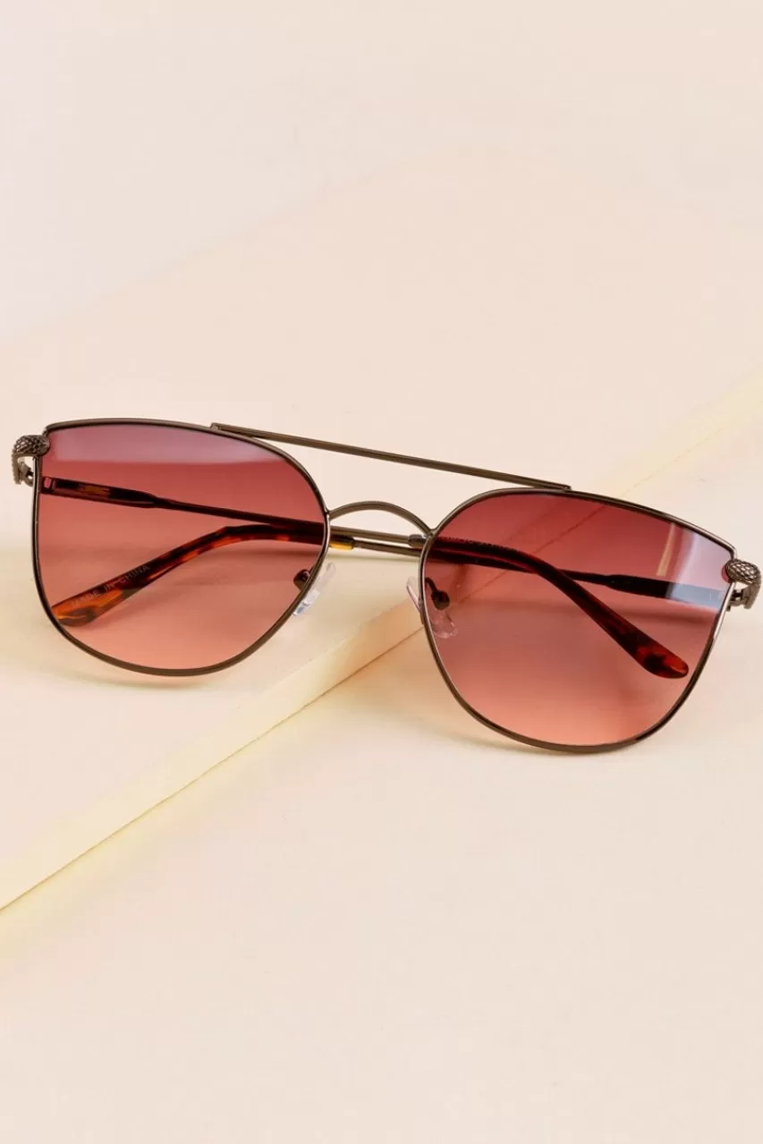 Francesca's Isabelle Thin Tortoise Sunglasses