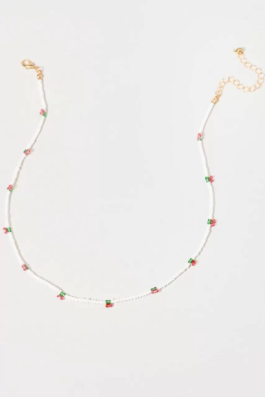 Francesca's Jackie Cherry Bead Necklace