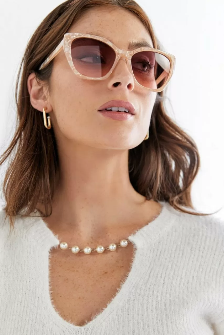 Francesca's Jane Ized Cat Eye Sunglasses