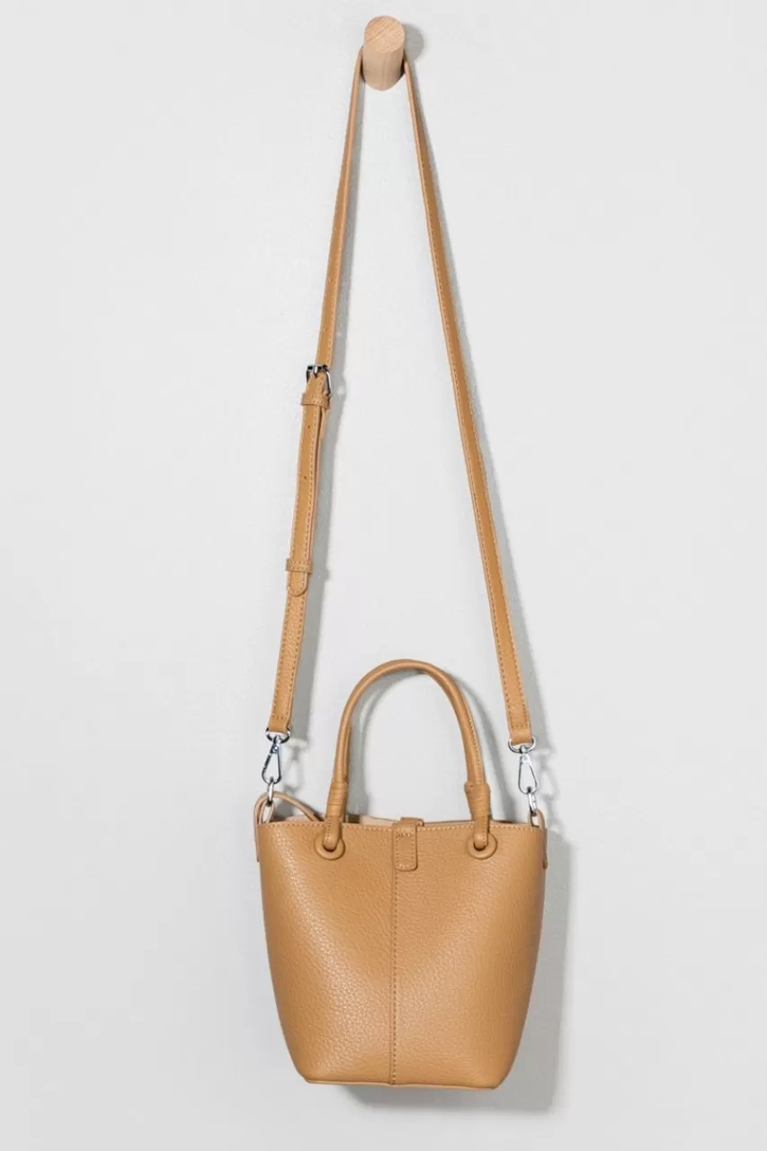 Francesca's Janelle Pebbled Vegan Leather Tote Bag