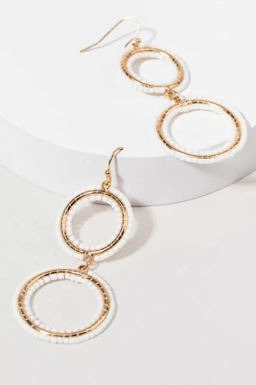 Francesca's Janelle Seedbead Circle Earrings