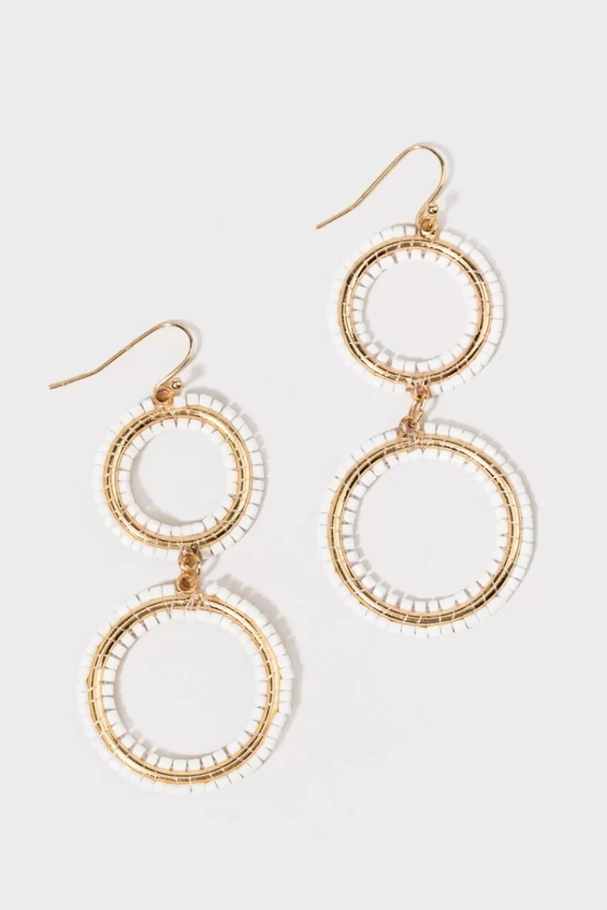 Francesca's Janelle Seedbead Circle Earrings