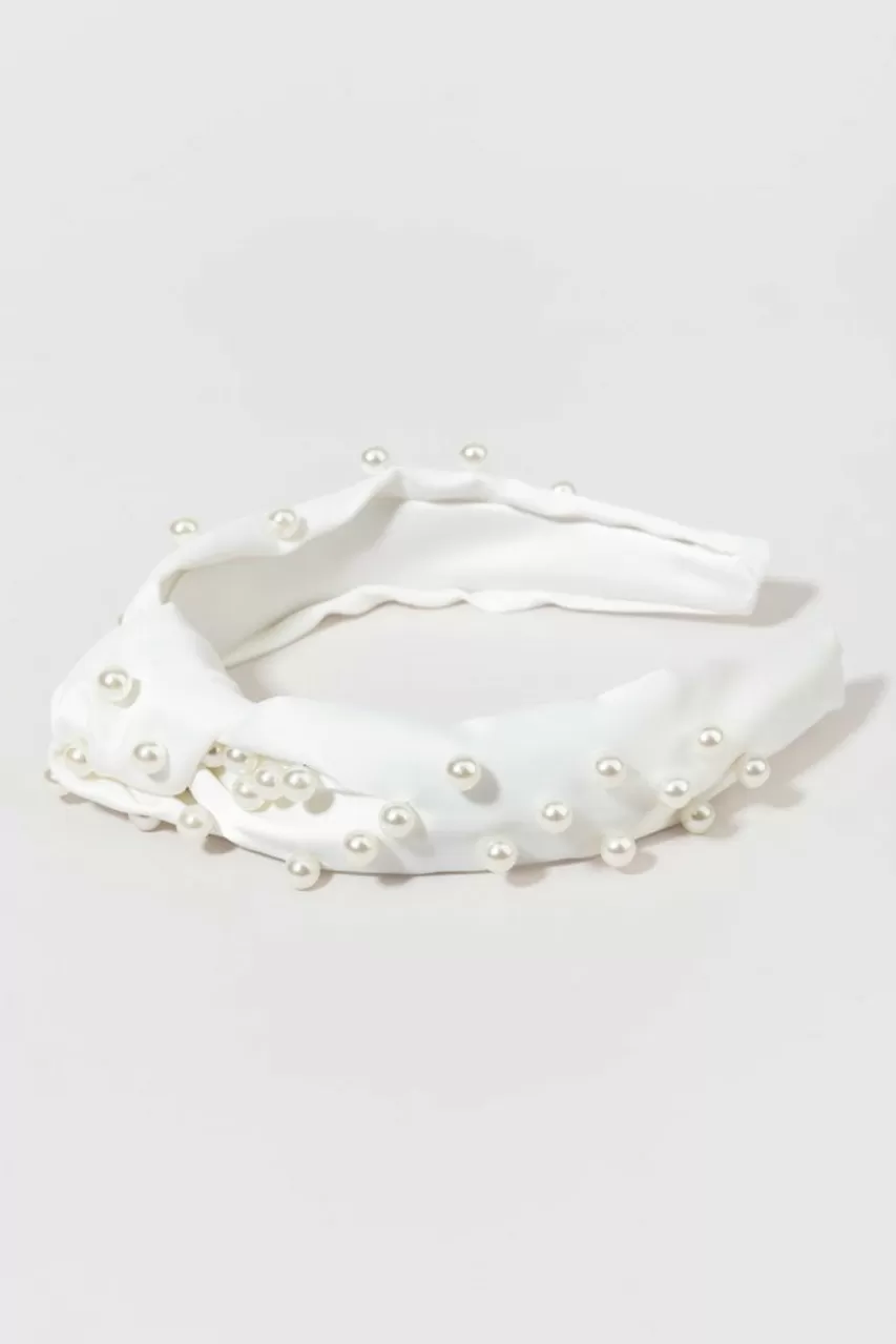 Francesca's Janet Knotted Pearl Embellished Headband