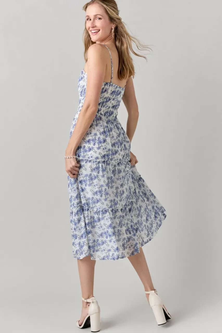 Francesca's Janine Floral Emma Midi Dress