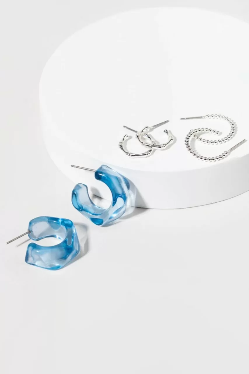 Francesca's Jasmine Hoop Earrings Set