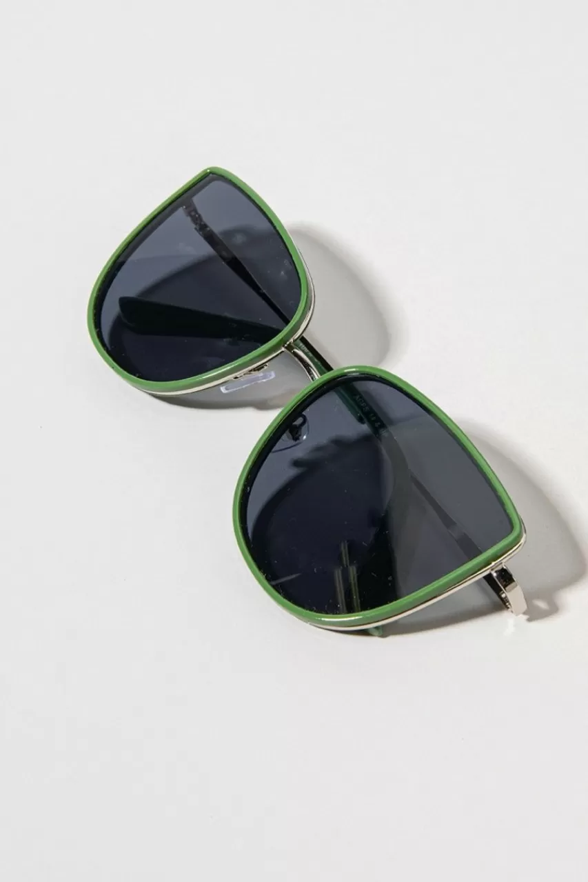 Francesca's Jasmine Slim Frame Cat Eye Sunglasses