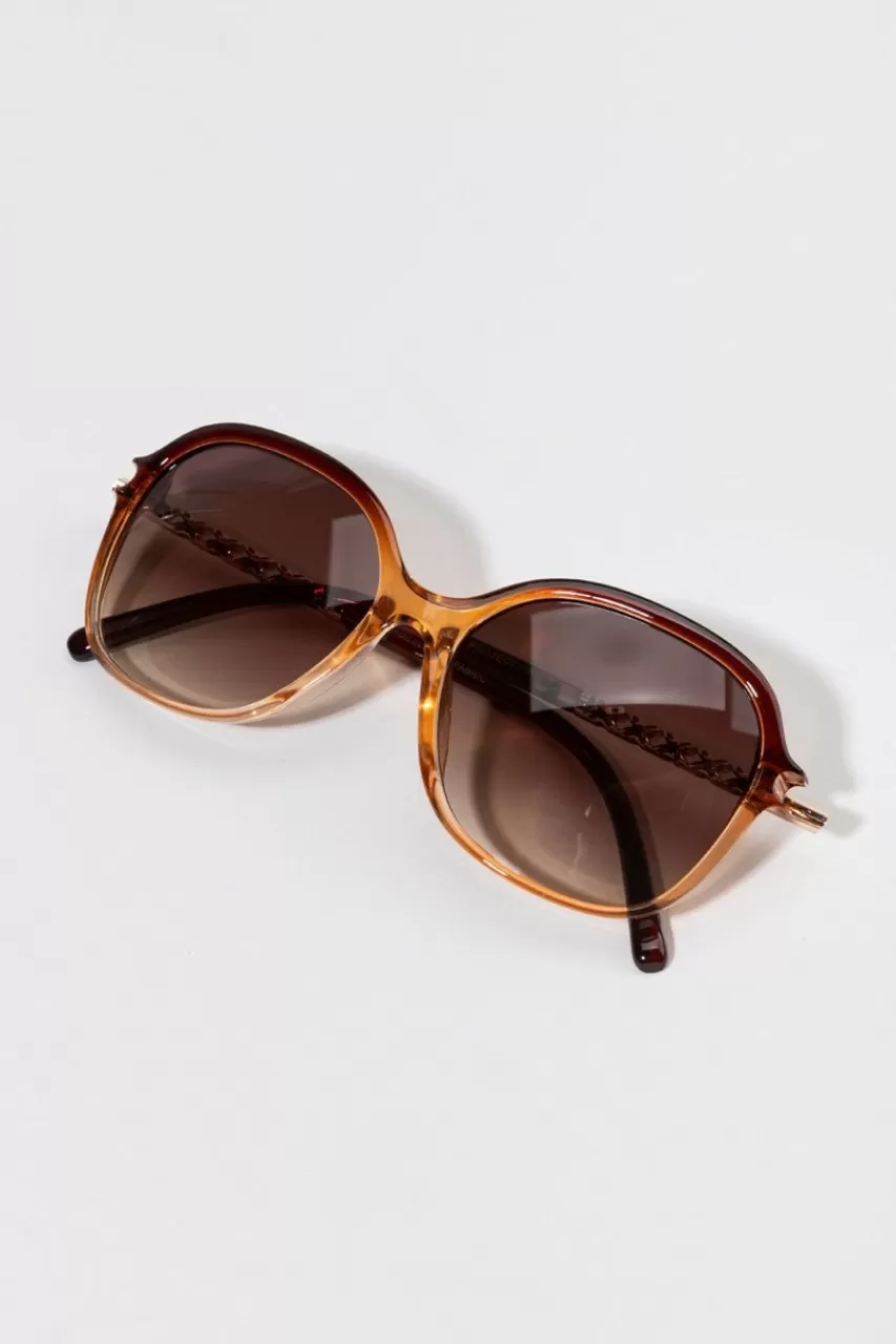 Francesca's Jeanette Oval Shaped Sunglasses