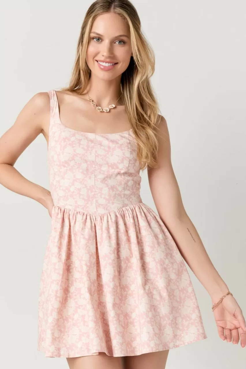 Francesca's Jeannie Floral Corset Dress