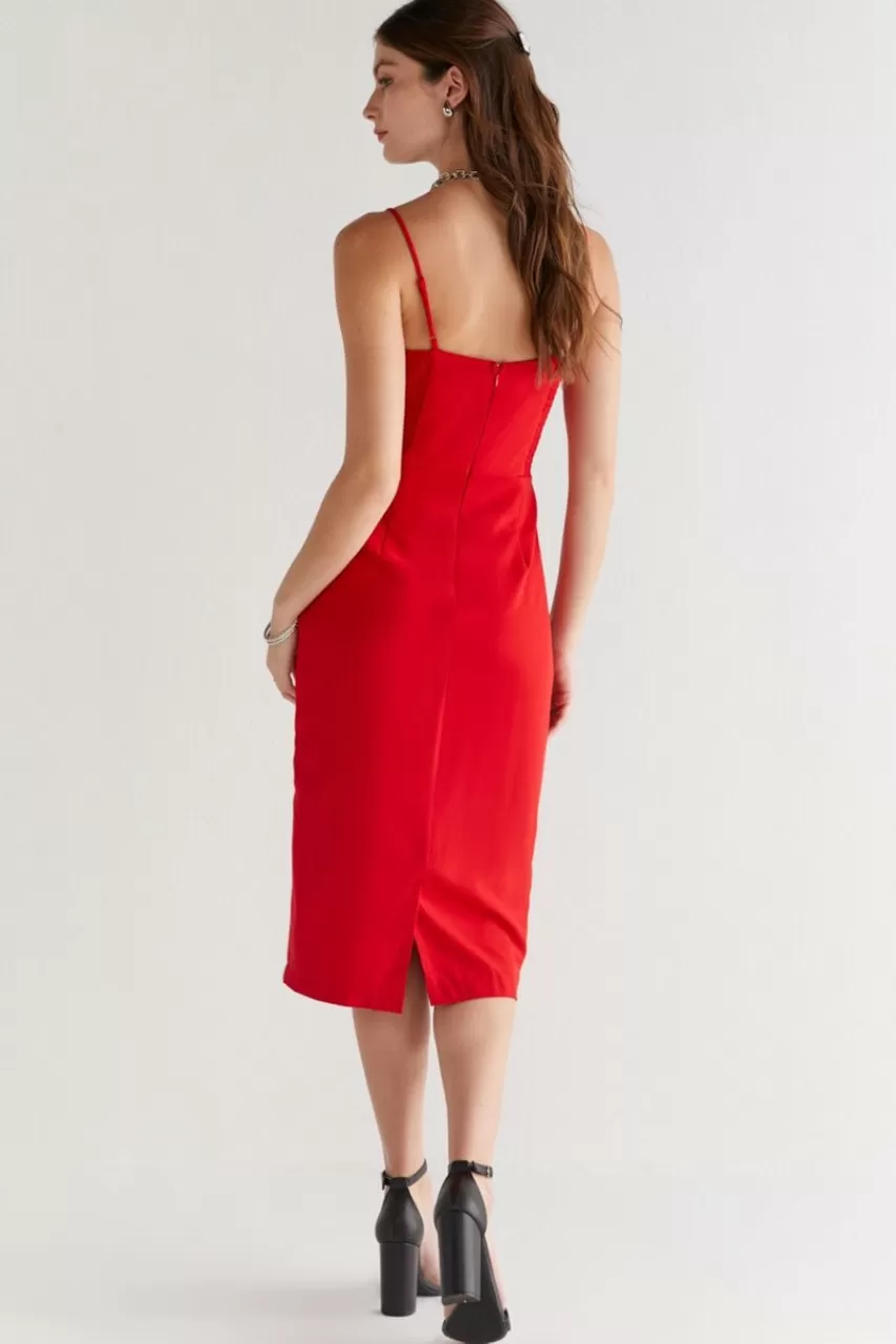 Francesca's Jenny Sweetheart Midi Dress