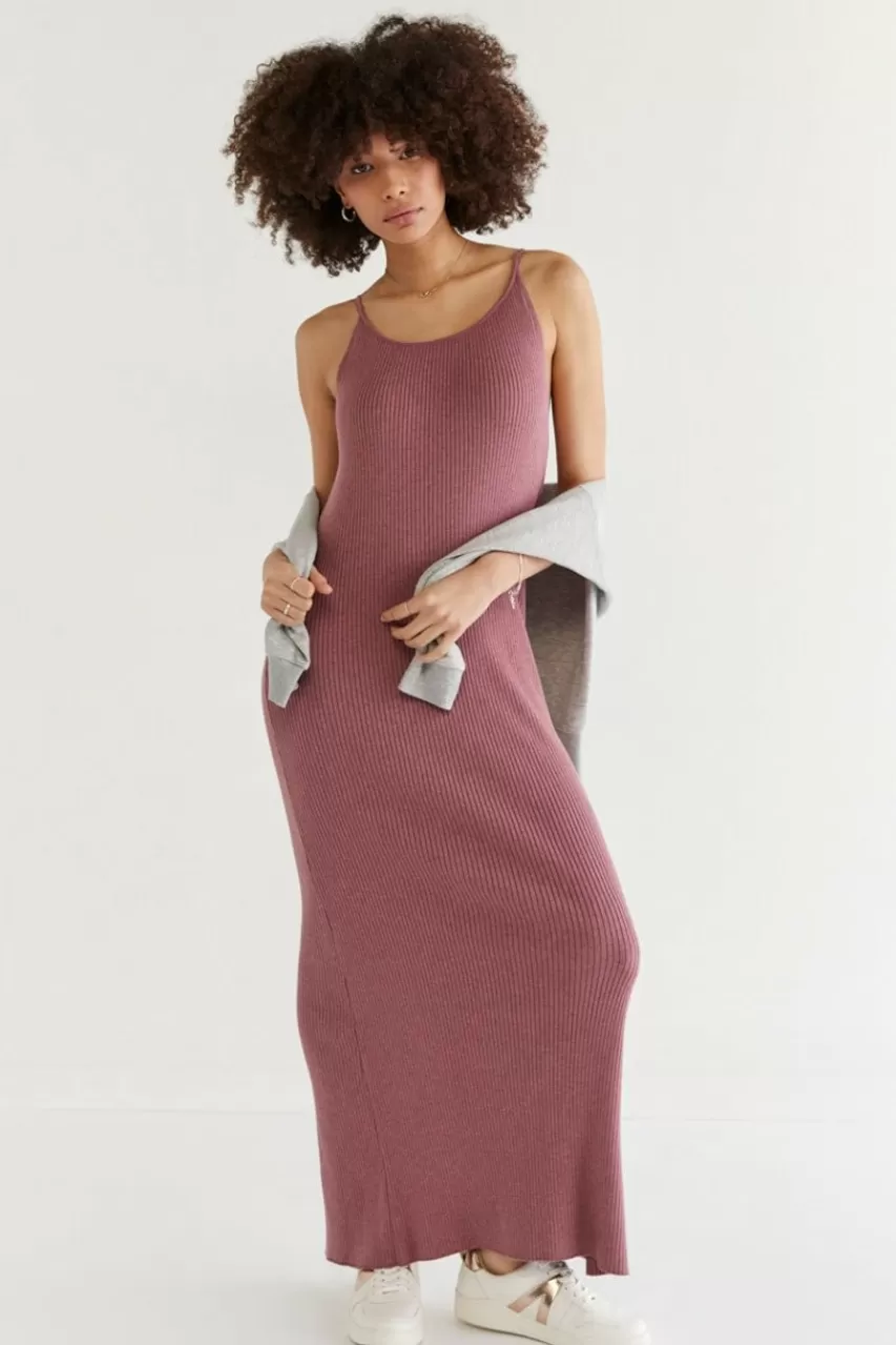 Francesca's Jessie Rib Knit Maxi Dress