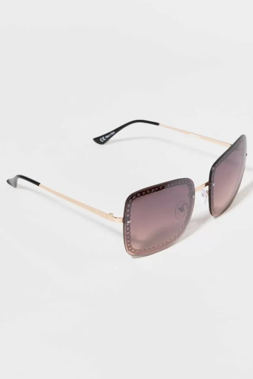 Francesca's Jocelyn Chain Under Frame Sunglasses