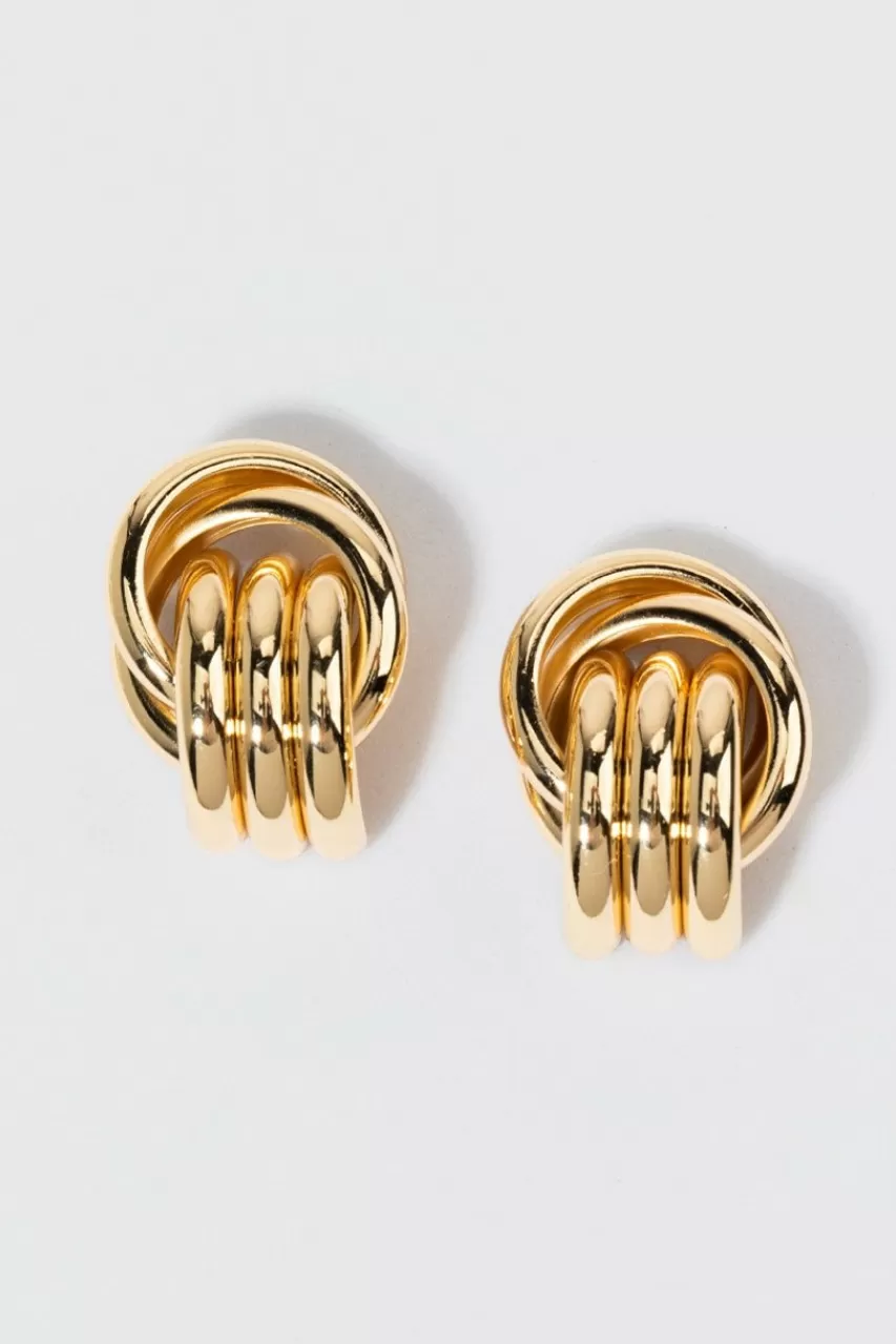 Francesca's Josephine Thick Loop Stud Earrings