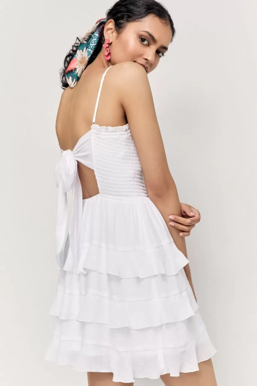 Francesca's Joyce Bow Back Mini Dress