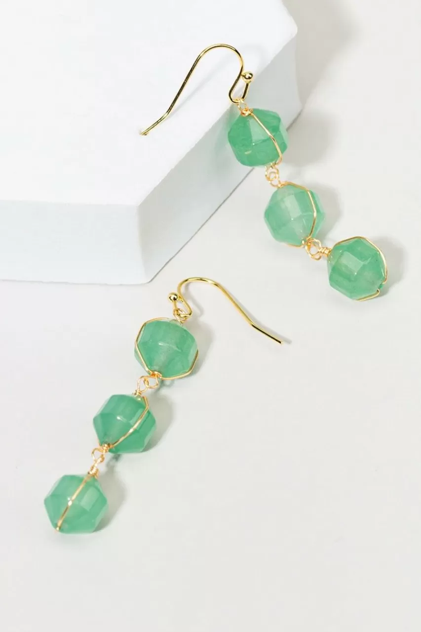 Francesca's Julia Semi Drop Earrings