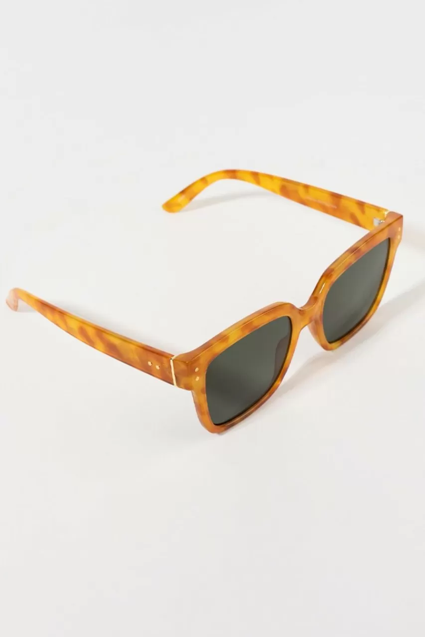 Francesca's Julie Yellow Sunglasses