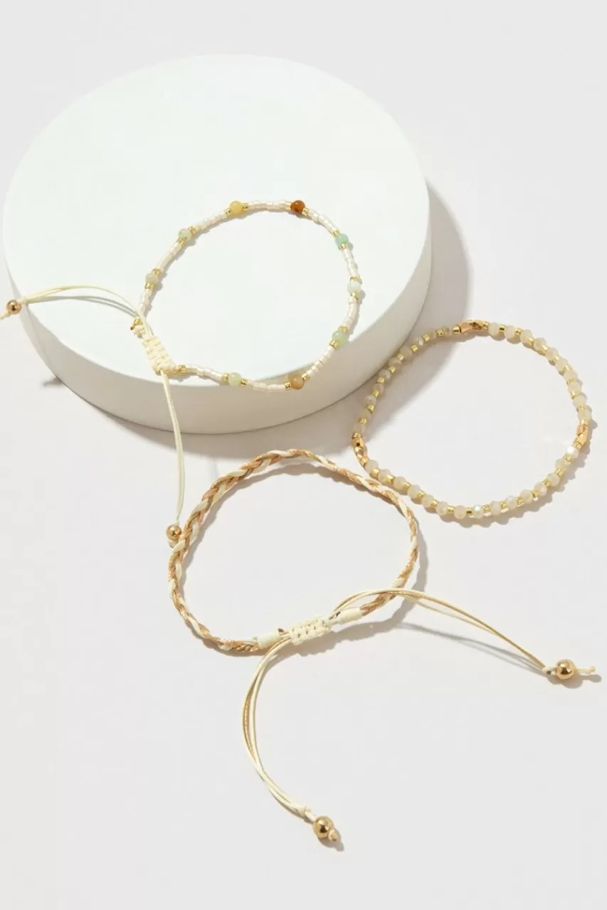 Francesca's Karina Pull Tie Thread Bracelets Set