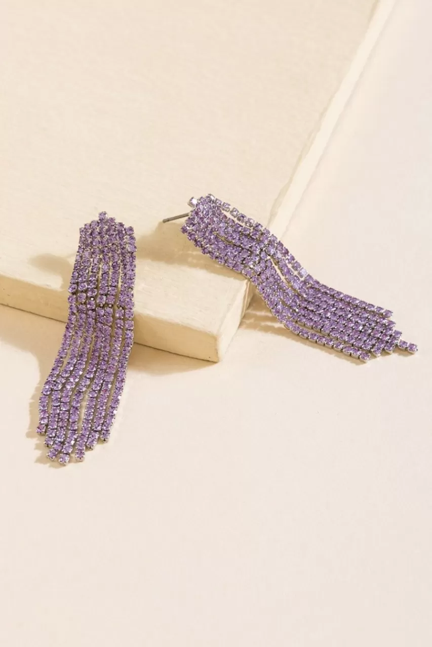 Francesca's Kellie Cupchain Strand Drop Earrings