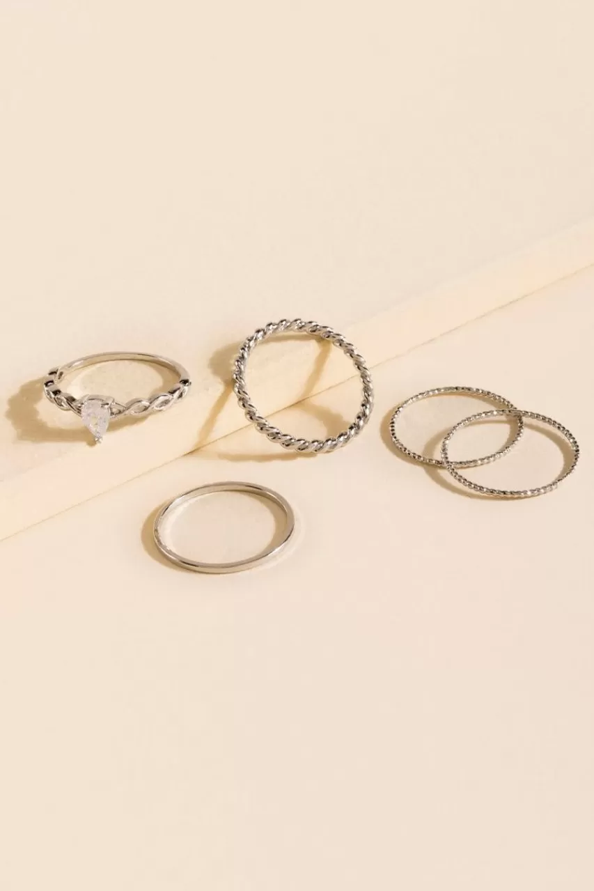 Francesca's Kelly Braid Ring Set