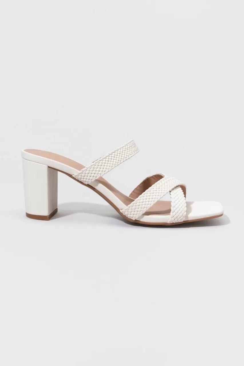 Francesca's Kensie Kate Braided Cross Weave Heels