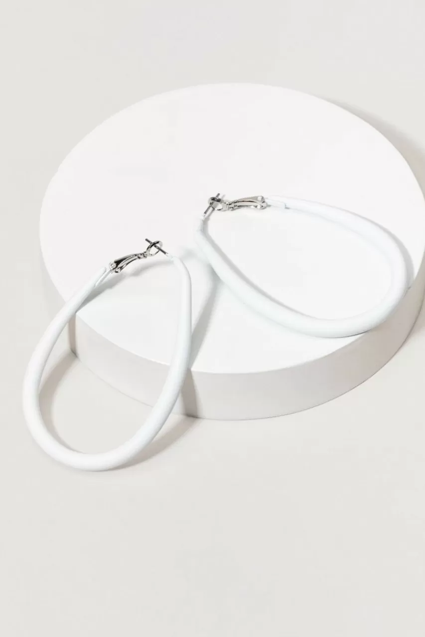 Francesca's Kimberlee Epoxy Hoop Earrings