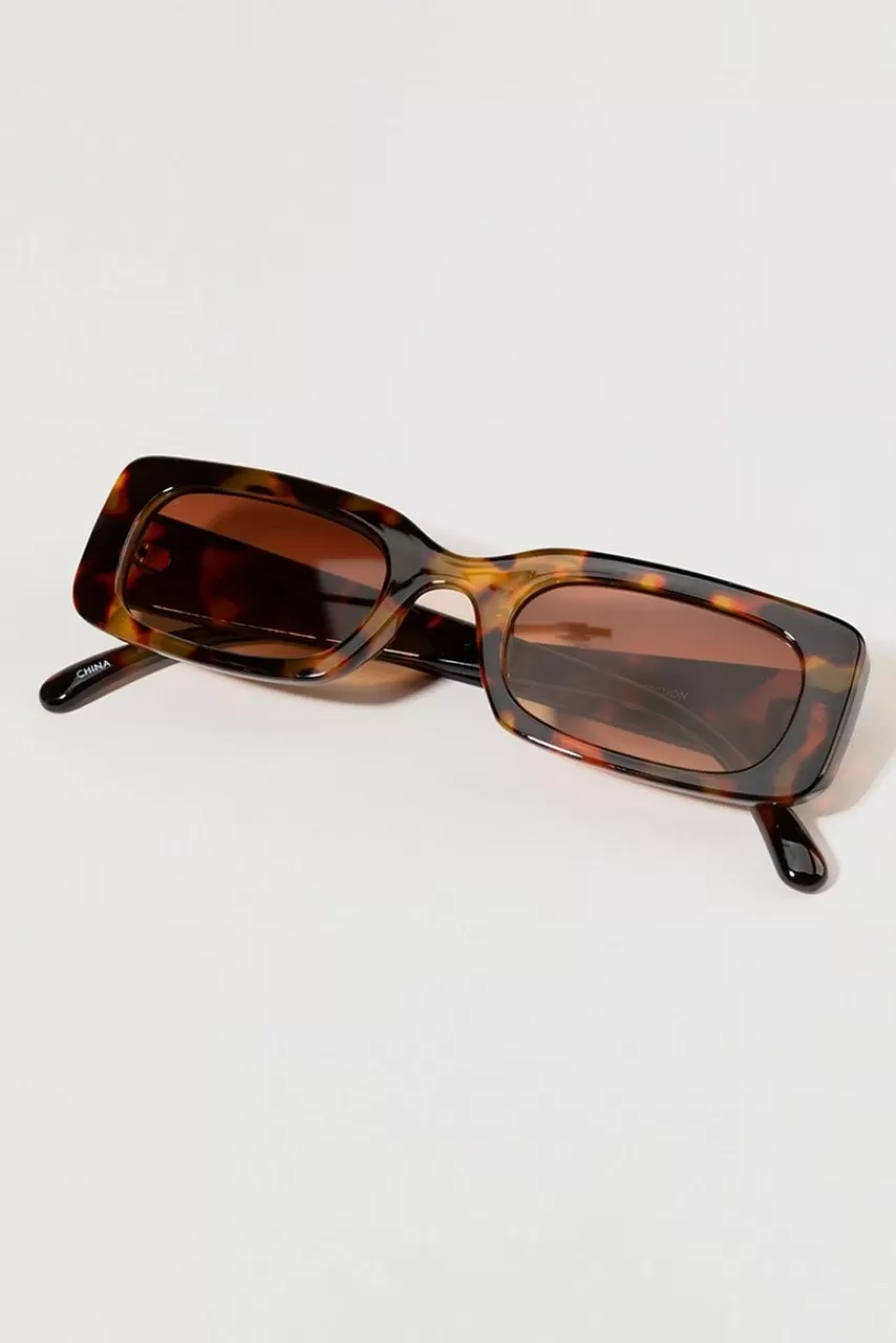 Francesca's Korrine Retro Narrow Sunglasses