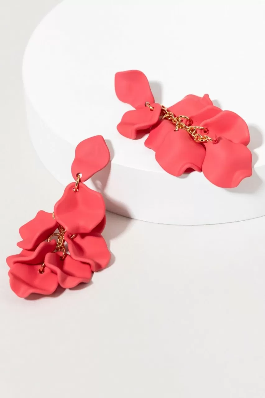 Francesca's Kristen Epoxy Petals Dangle Earrings